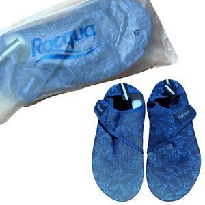 Racqua Blue Dinosaur Water ShoesSz 38/39‎ Boys New